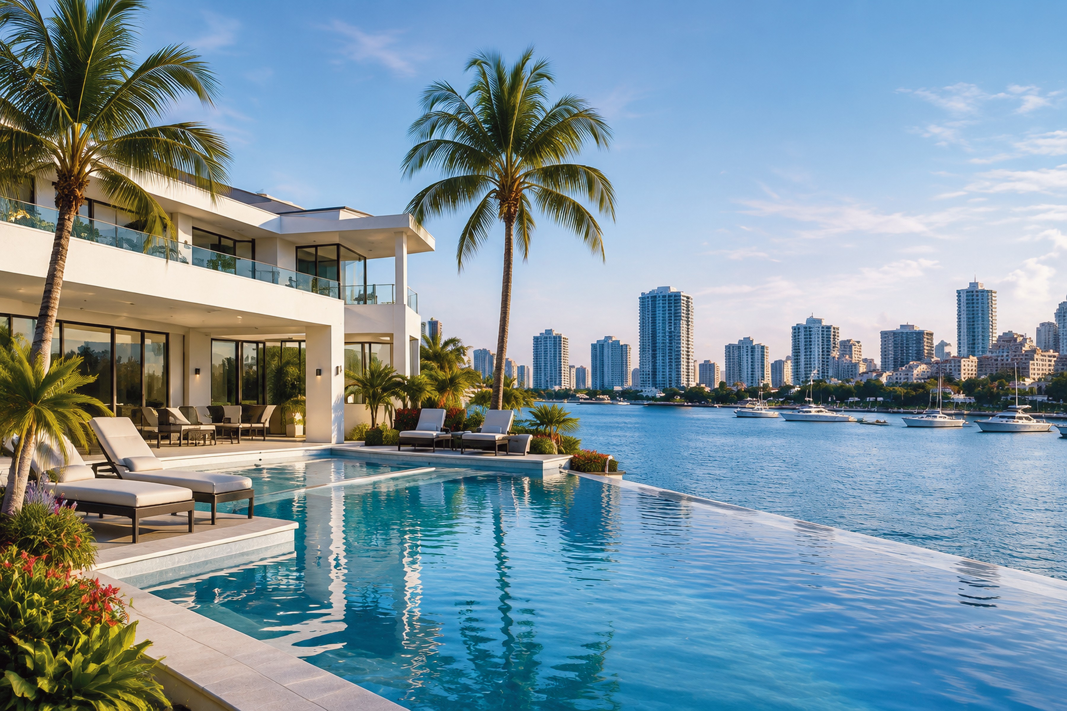Propiedad frente al mar en Miami