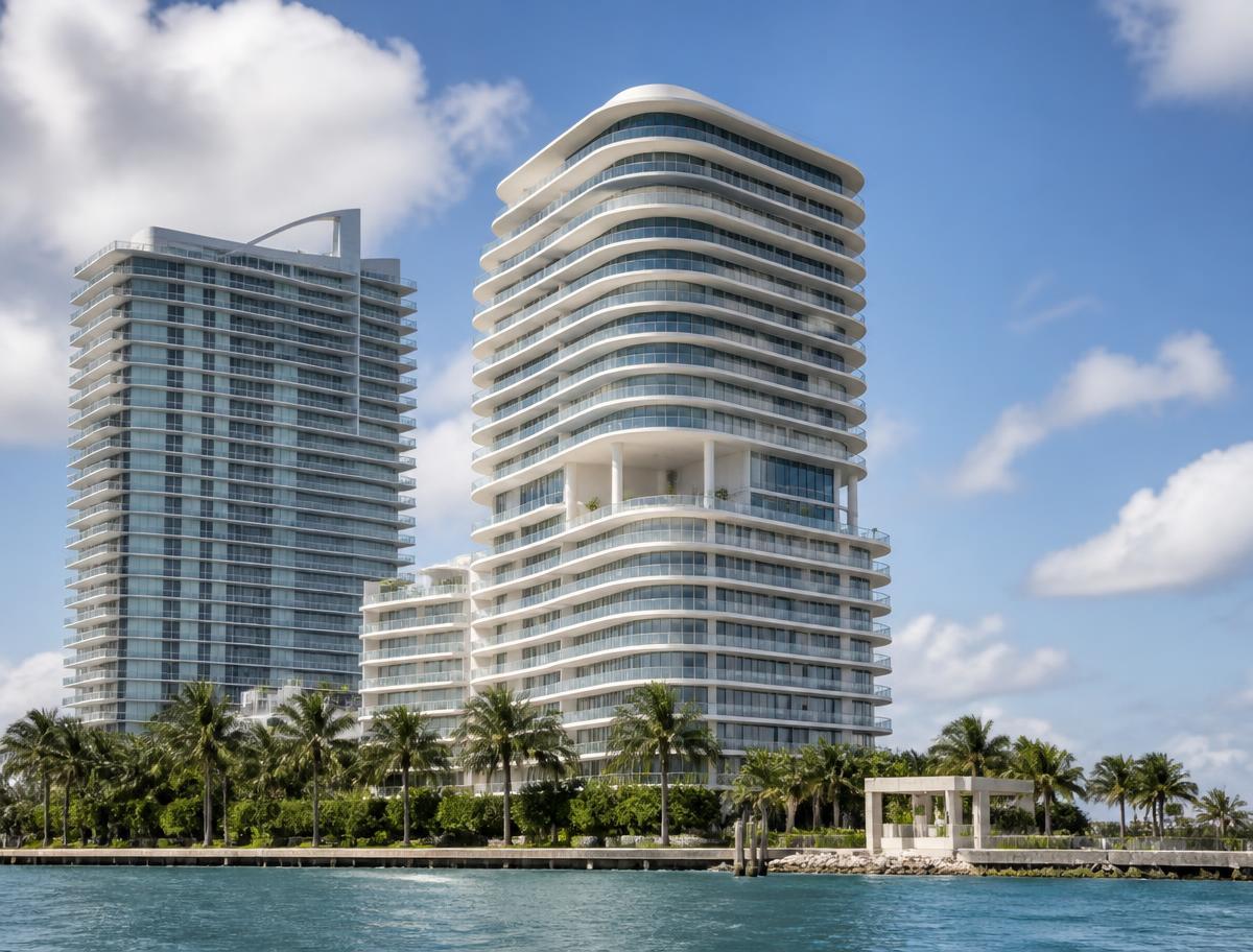 Departamentos frente al agua en Miami